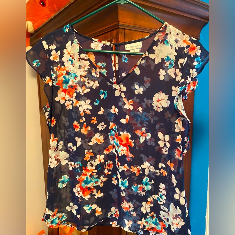 Liz Claiborne floral blouse